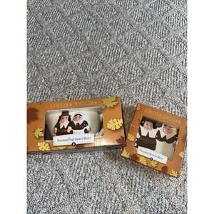 Publix The Pilgrim‎ Pair Gravy Boat And Pilgrim Spoon Rest NEW